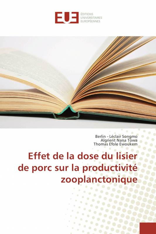 Effet de la dose du lisier de porc sur la productivité zooplanctonique