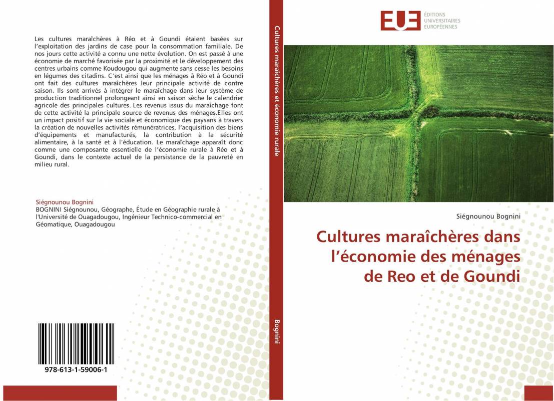 Cultures maraîchères dans l’économie des ménages de Reo et de Goundi