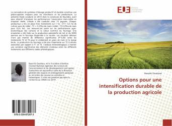 Options pour une intensification durable de la production agricole