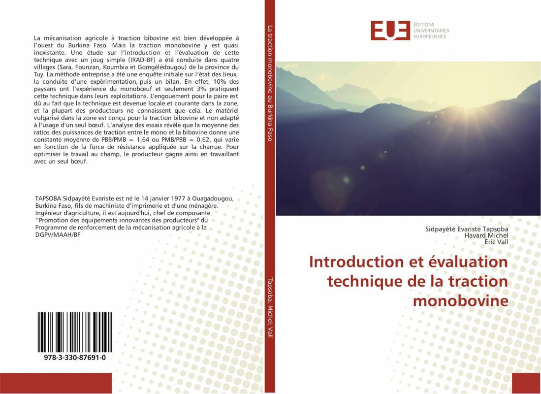 Introduction et évaluation technique de la traction monobovine