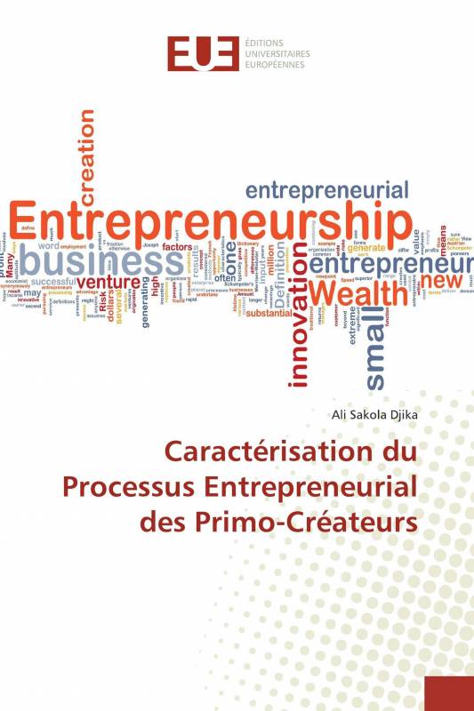 Caractérisation du Processus Entrepreneurial des Primo-Créateurs
