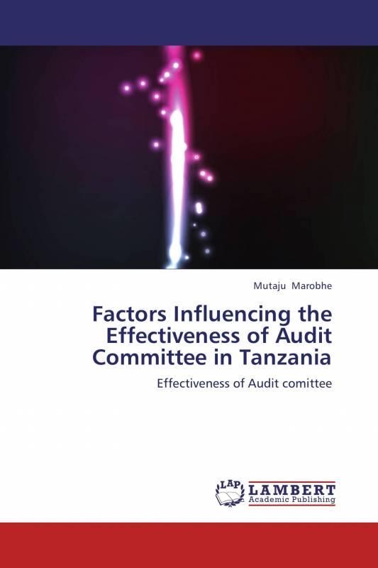 Factors Influencing the Effectiveness of Audit Committee in Tanzania