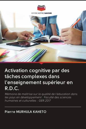 Activation cognitive par des tâches complexes dans l'enseignement supérieur en R.D.C.