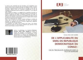 DE L’APPLICABILITE DU SMIG EN REPUBLIQUE DEMOCRATIQUE DU CONGO :