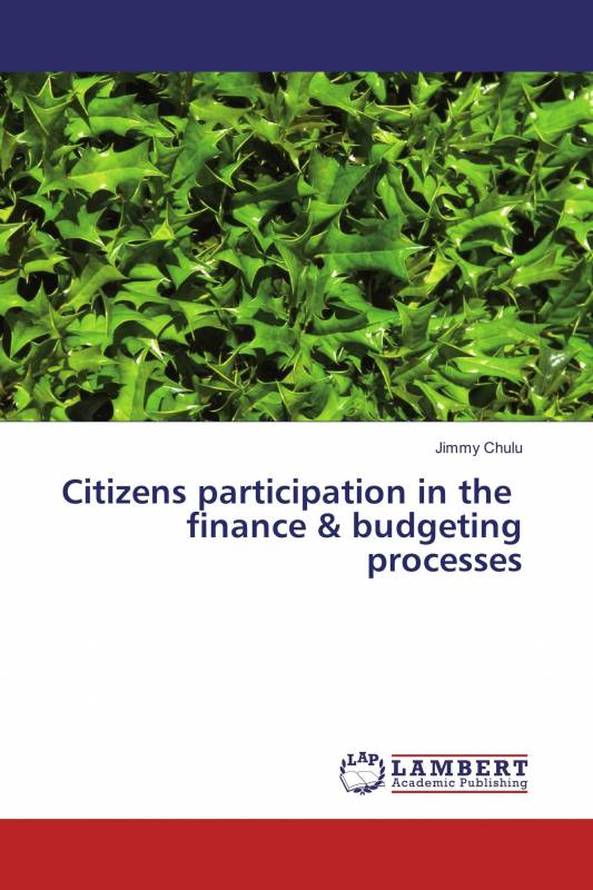 Citizens participation in the finance &amp; budgeting processes