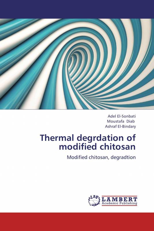 Thermal degrdation of modified chitosan