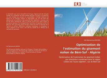 Optimisation de l’estimation du gisement éolien de Béni-Saf - Algérie