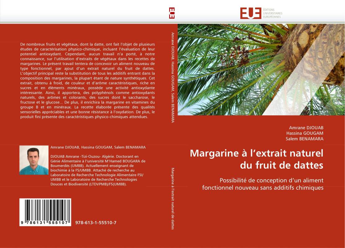 Margarine à l'extrait naturel du fruit de dattes