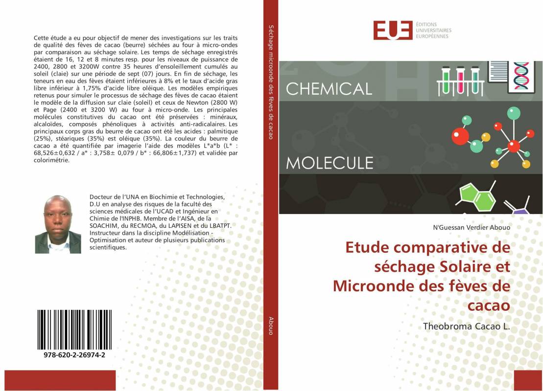 Etude comparative de séchage Solaire et Microonde des fèves de cacao