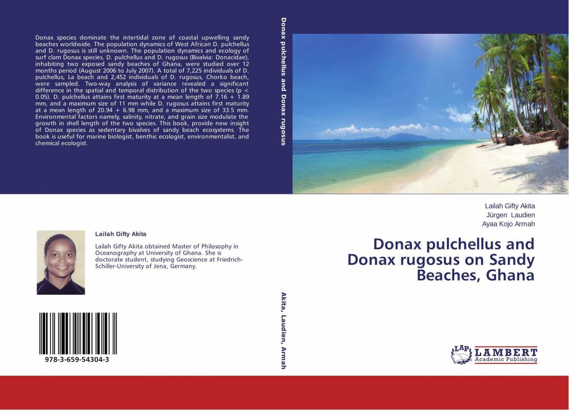 Donax pulchellus and Donax rugosus on Sandy Beaches, Ghana