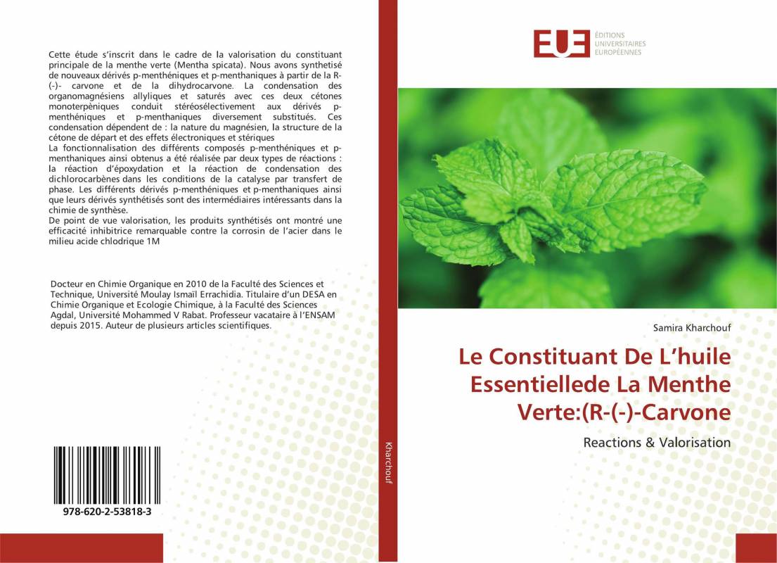 Le Constituant De L’huile Essentiellede La Menthe Verte:(R-(-)-Carvone