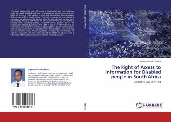 The Right of Access to Information for Disabled people in South Africa