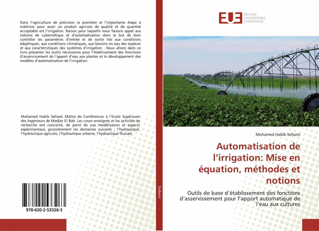 Automatisation de l’irrigation: Mise en équation, méthodes et notions