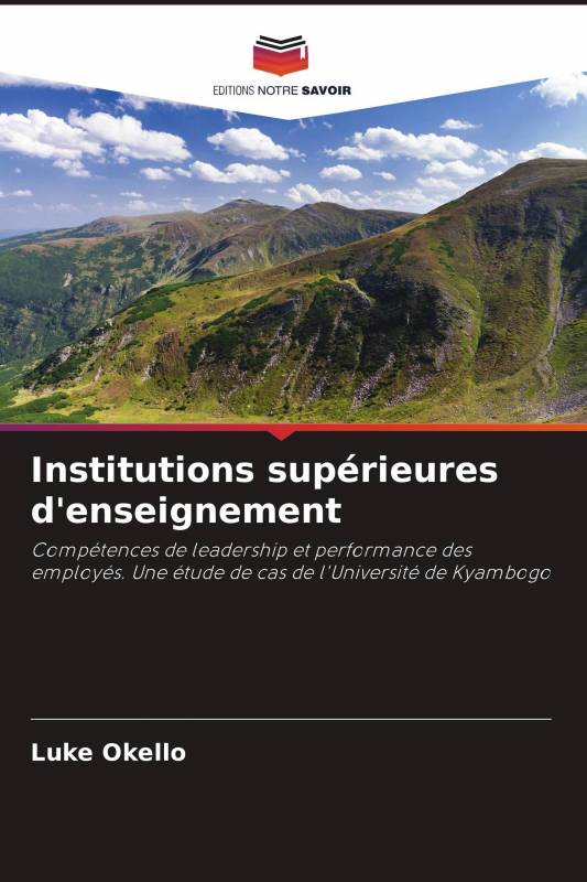 Institutions supérieures d'enseignement