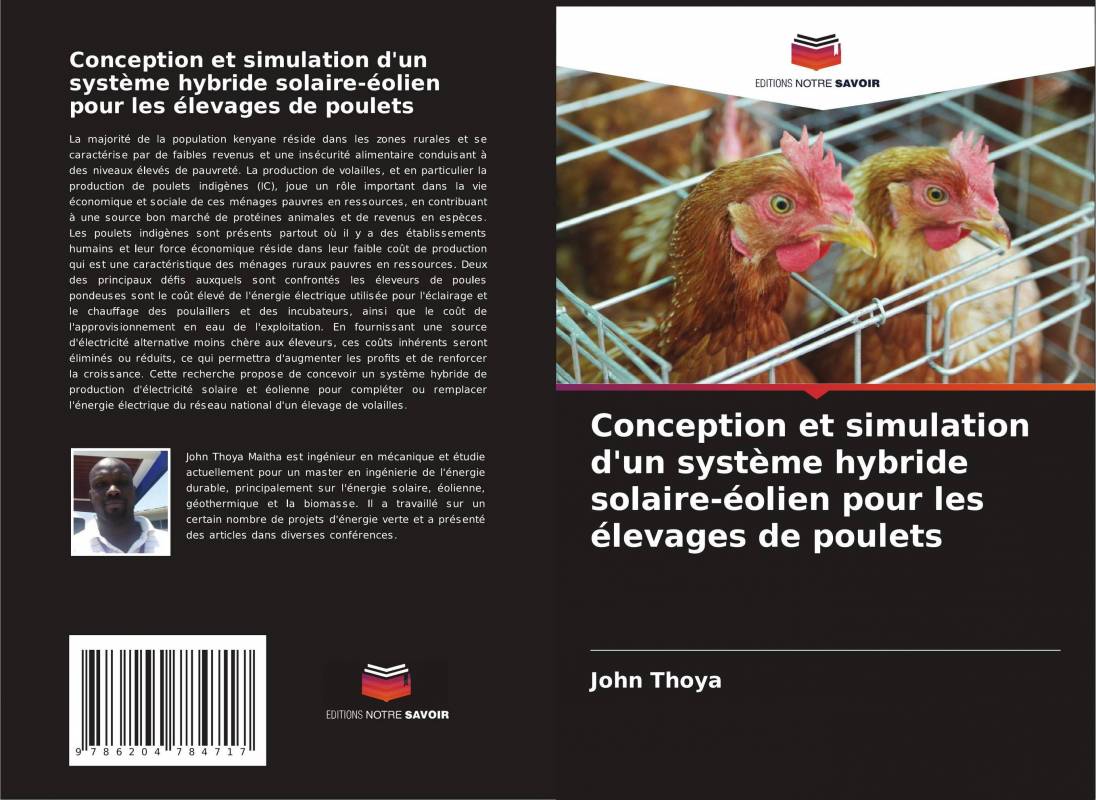 Conception et simulation d'un système hybride solaire-éolien pour les élevages de poulets