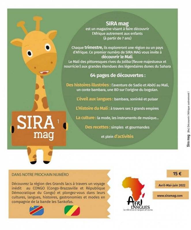 SIRAmag magazine afro pour enfants