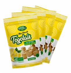 Lot de 4 Mini Biscuits Togolais Saveur Citron Enougan