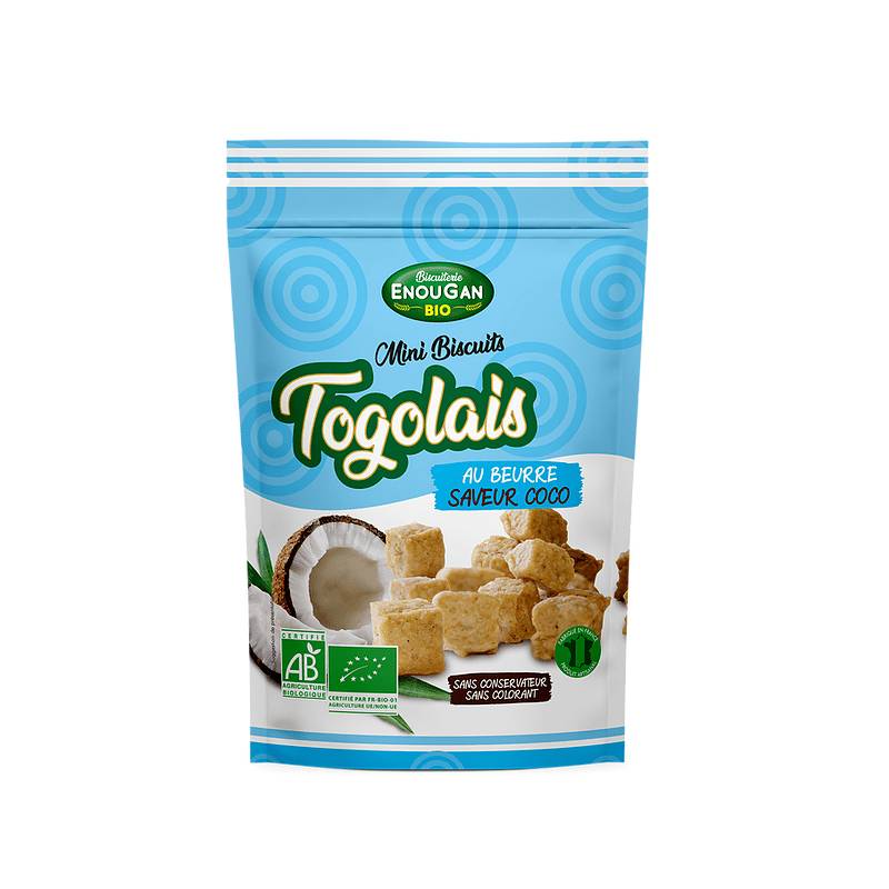 Lot de 4 Mini Biscuits Togolais 4 saveurs Enougan