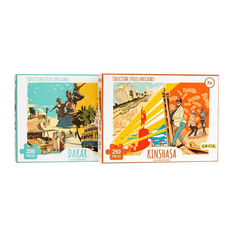 Pack 2 puzzles Collection Villes Africaines