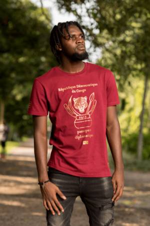 T-shirt PASSEPORT RDC Rouge Match Kwata