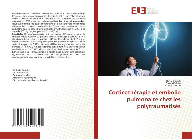 Corticothérapie et embolie pulmonaire chez les polytraumatisés