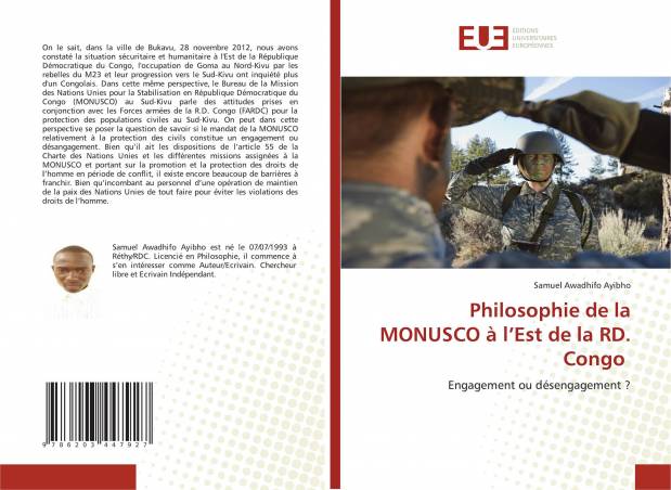 Philosophie de la MONUSCO à l’Est de la RD. Congo