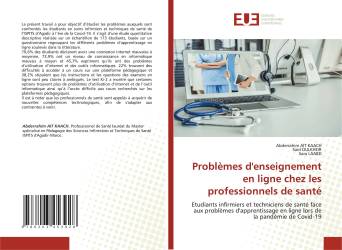 Problèmes d'enseignement en ligne chez les professionnels de santé