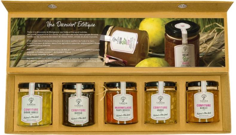 Coffret Vintage aux 5 Confitures de Madagascar