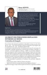 Le droit des personnes déplacées internes au Bénin. Convention de Kampala Rémy Akpovi