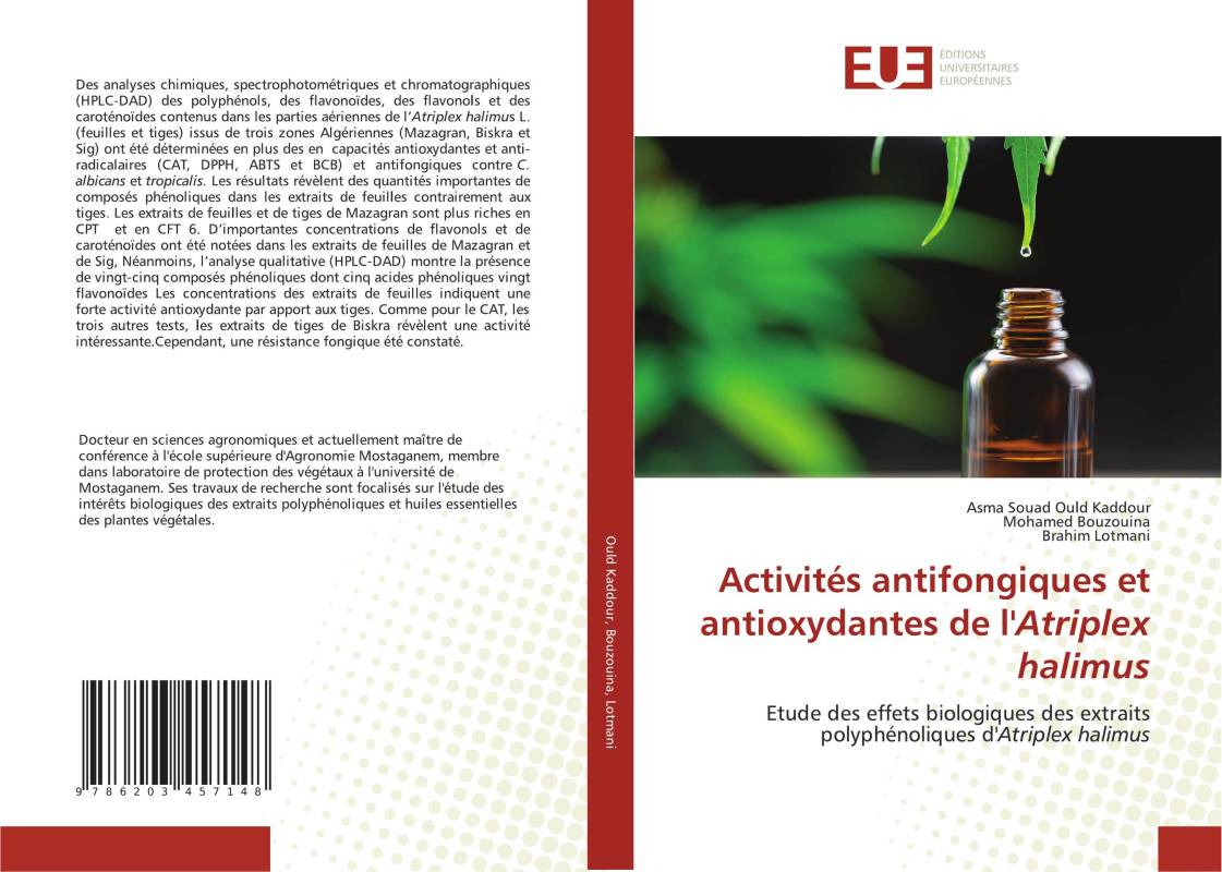 Activités antifongiques et antioxydantes de l'Atriplex halimus