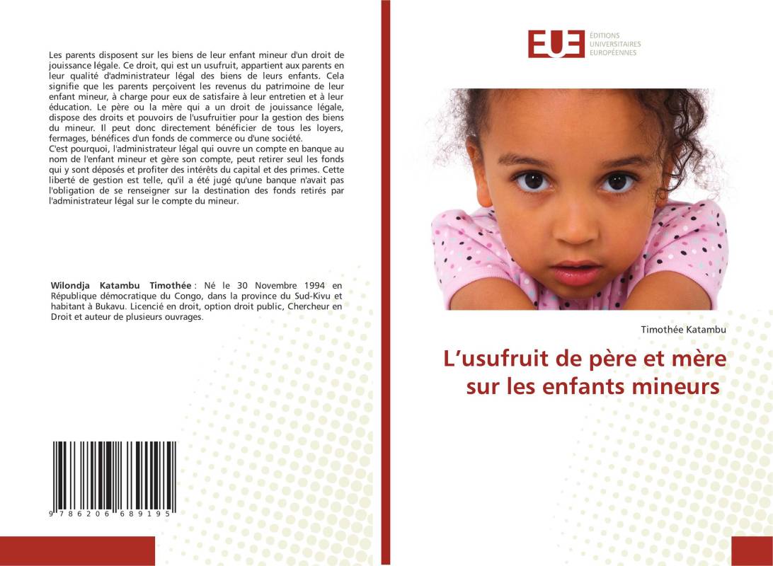 L’usufruit de père et mère sur les enfants mineurs