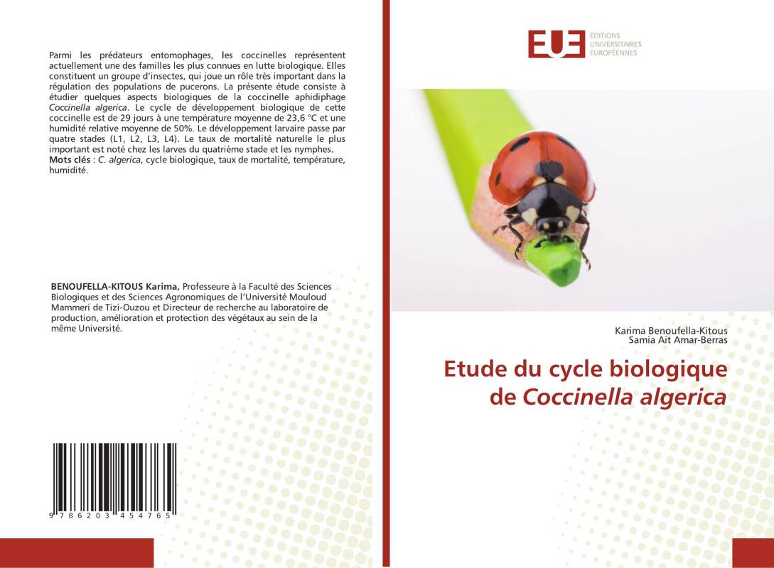 Etude du cycle biologique de Coccinella algerica