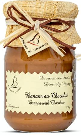 Confiture Banane au Chocolat Bernadette de Lavernette