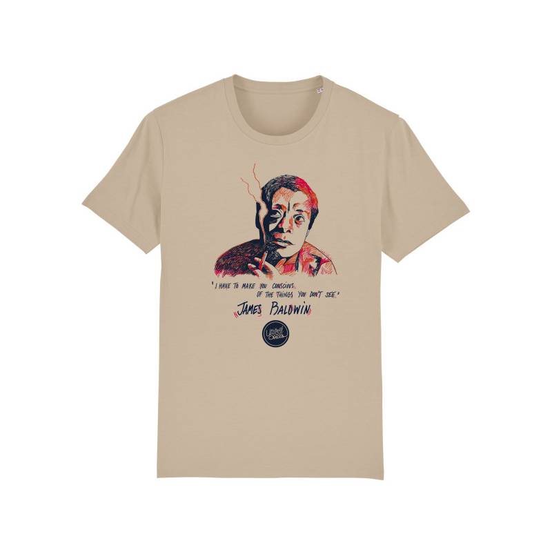 T-shirt James Baldwin United Souls couleur Poussière du désert