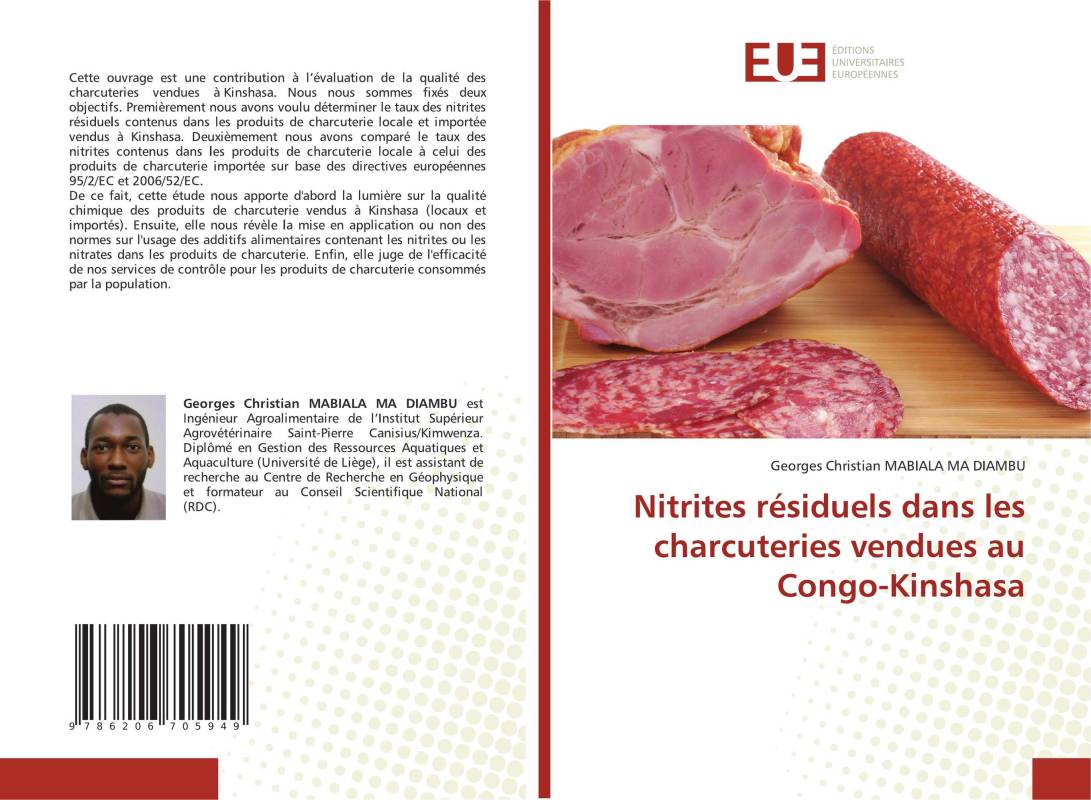 Nitrites résiduels dans les charcuteries vendues au Congo-Kinshasa