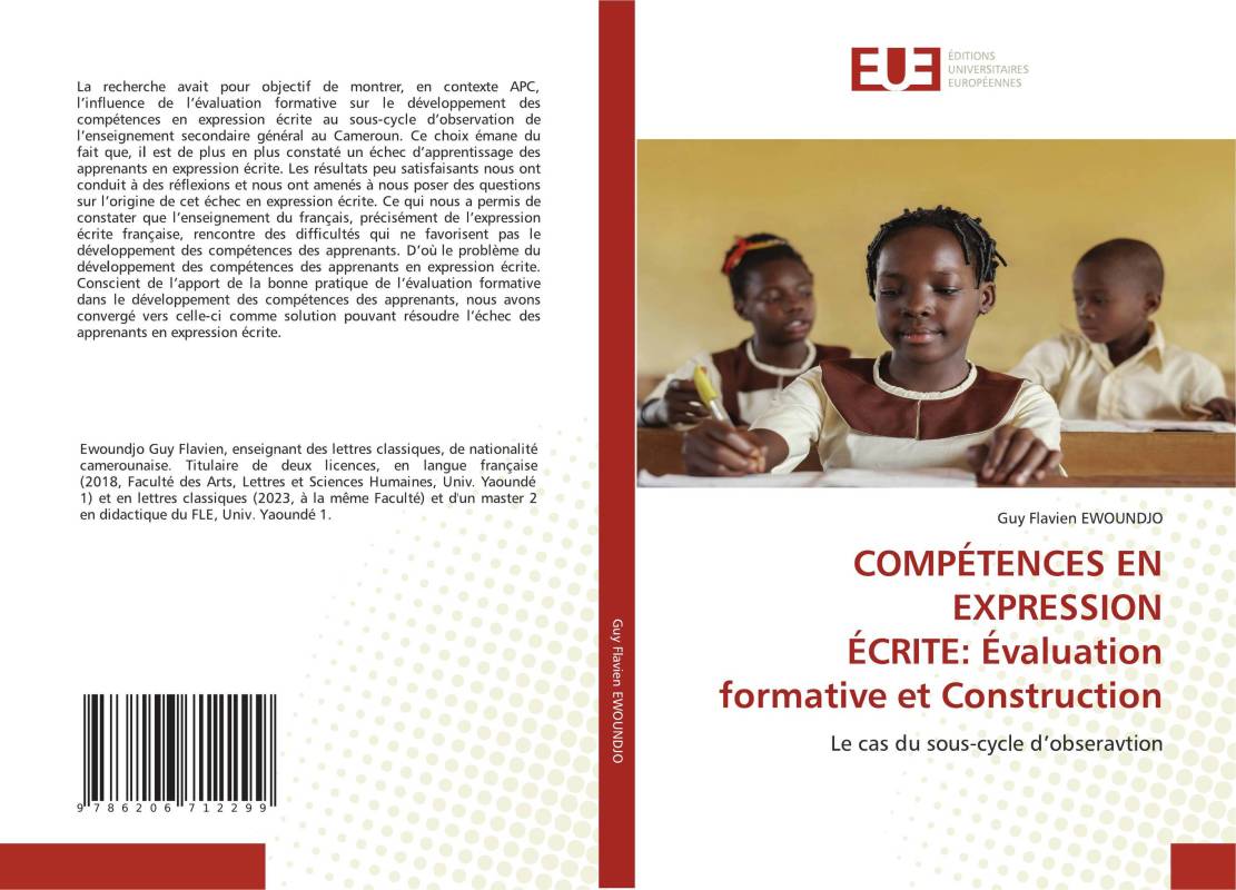 COMPÉTENCES EN EXPRESSION ÉCRITE: Évaluation formative et Construction