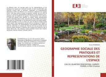 GEOGRAPHIE SOCIALE DES PRATIQUES ET REPRESENTATIONS DE L'ESPACE