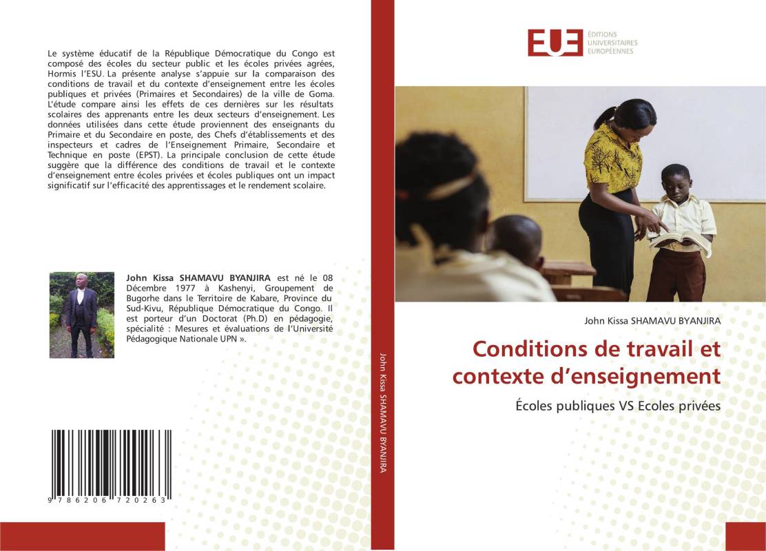 Conditions de travail et contexte d’enseignement