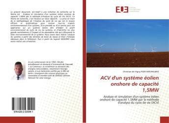 ACV d'un système éolien onshore de capacité 1,5MW