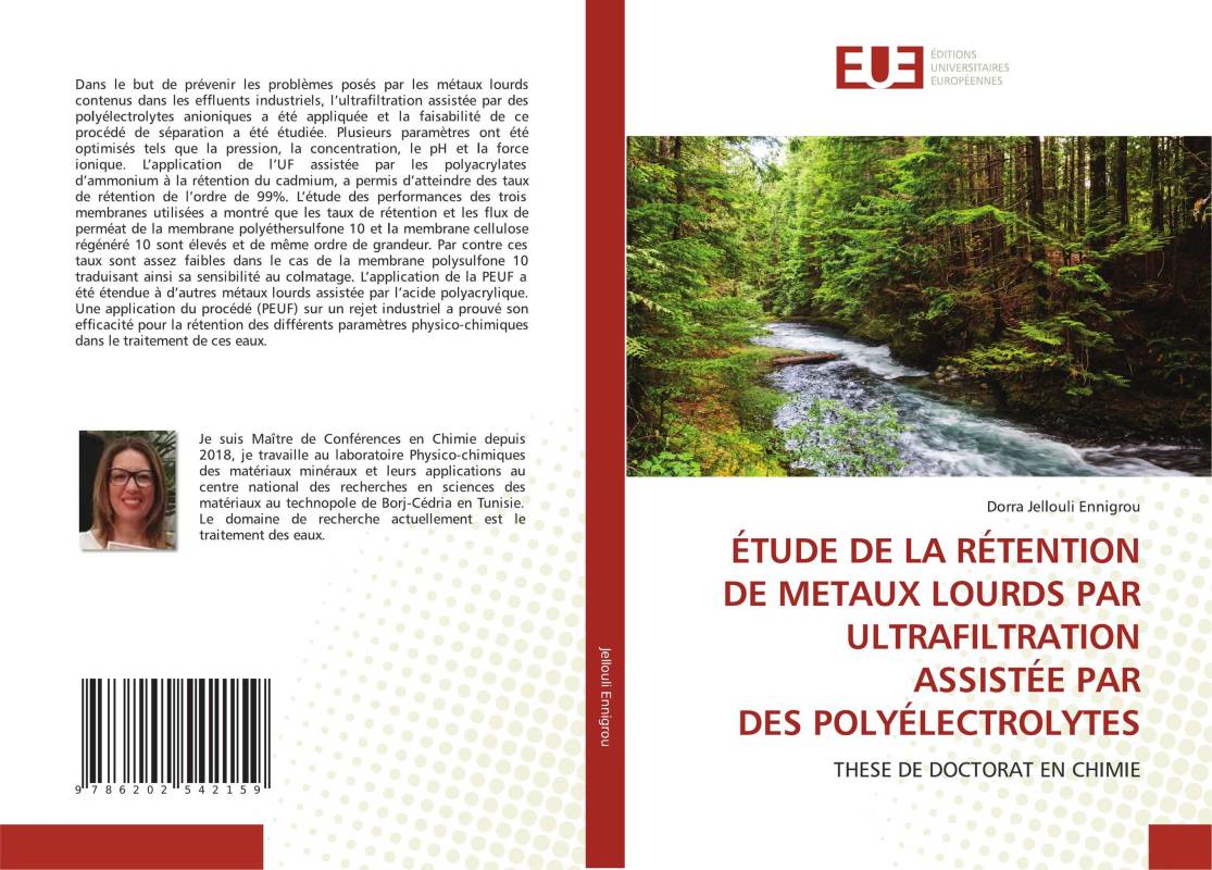 ÉTUDE DE LA RÉTENTION DE METAUX LOURDS PAR ULTRAFILTRATION ASSISTÉE PAR DES POLYÉLECTROLYTES