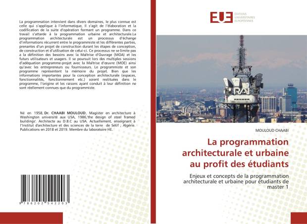 La programmation architecturale et urbaine au profit des étudiants