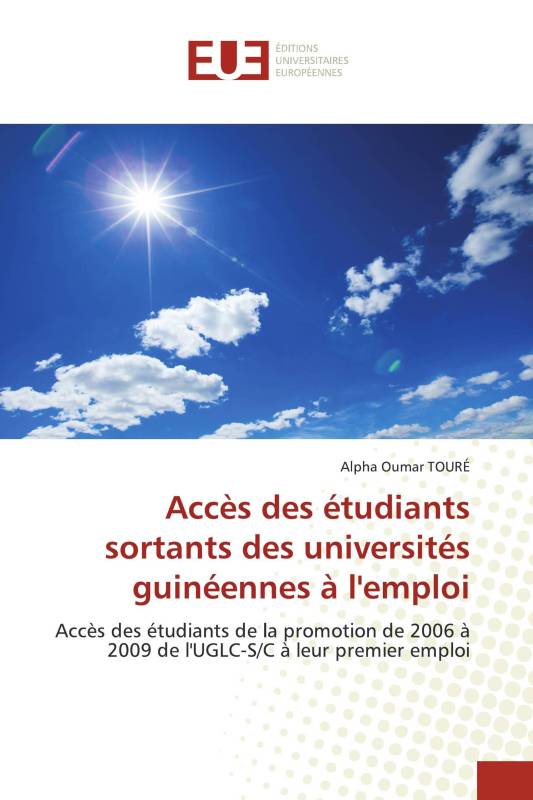 Accès des étudiants sortants des universités guinéennes à l'emploi