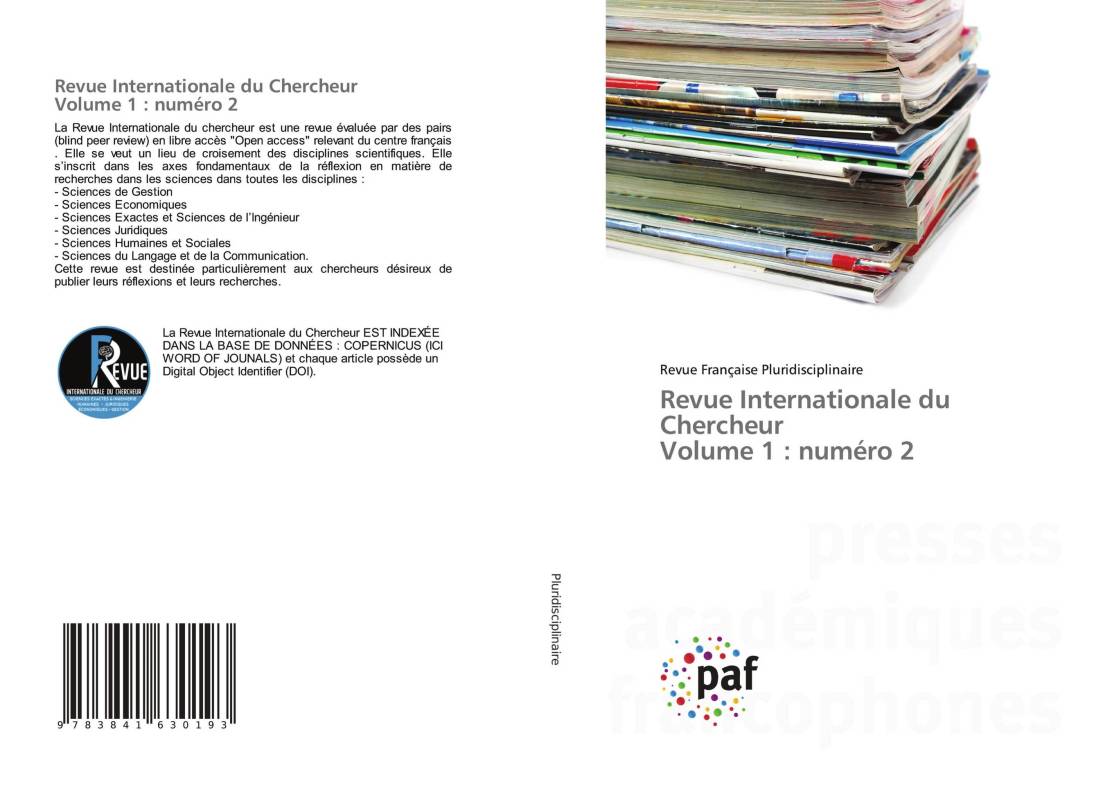 Revue Internationale du Chercheur Volume 1 : numéro 2