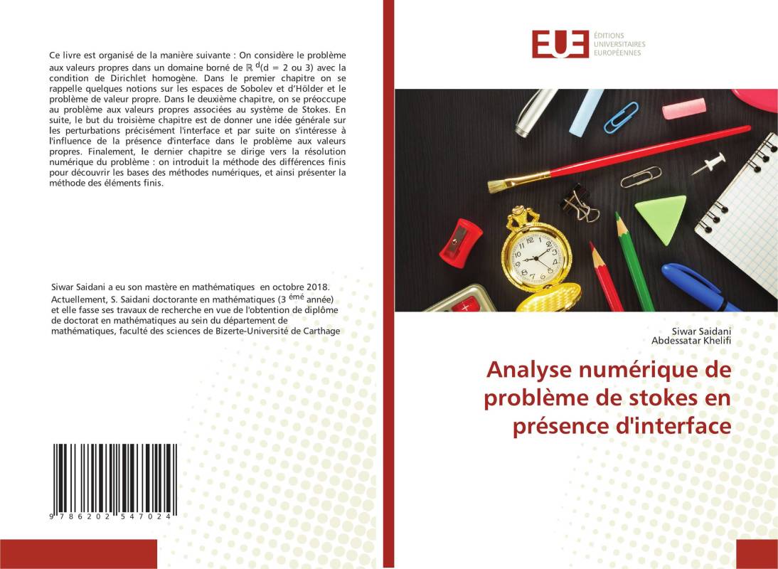 Analyse numérique de problème de stokes en présence d'interface