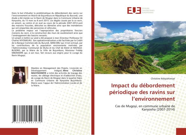 Impact du débordement périodique des ravins sur l’environnement