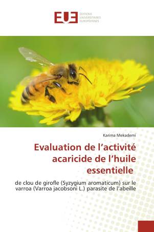 Evaluation de l’activité acaricide de l’huile essentielle