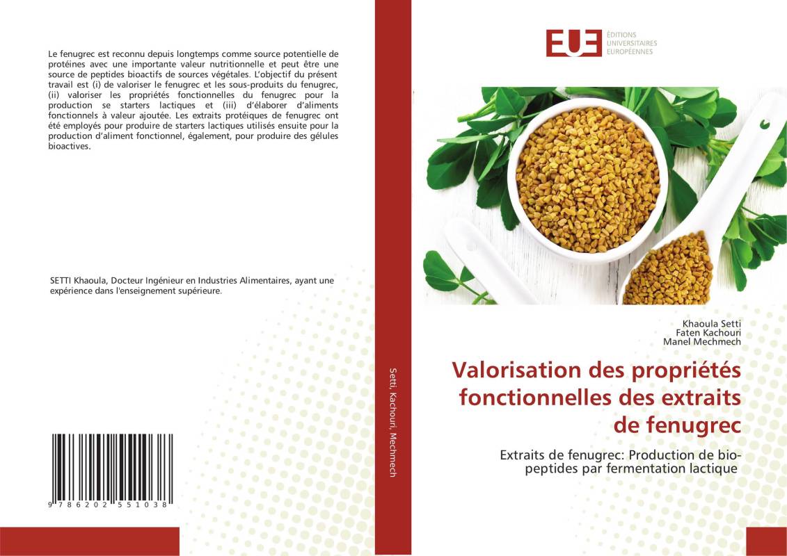 Valorisation des propriétés fonctionnelles des extraits de fenugrec