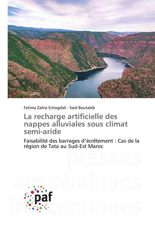 La recharge artificielle des nappes alluviales sous climat semi-aride