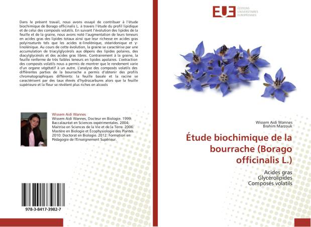 Étude biochimique de la bourrache (Borago officinalis L.)