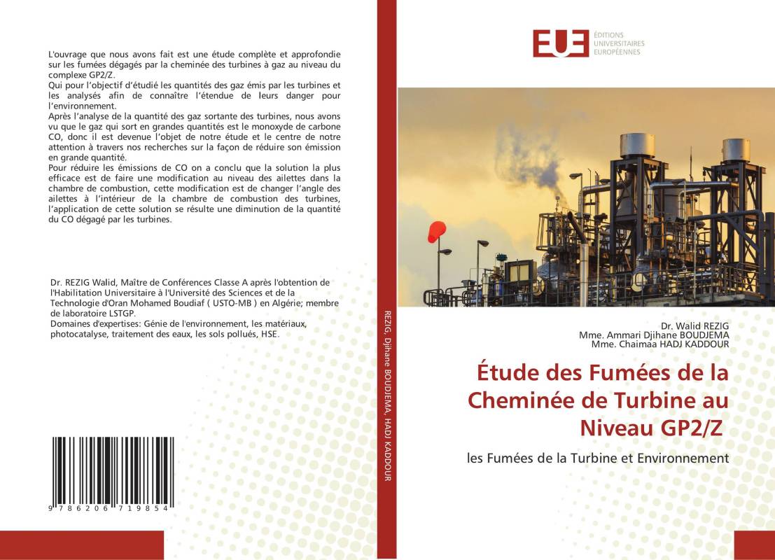 Étude des Fumées de la Cheminée de Turbine au Niveau GP2/Z